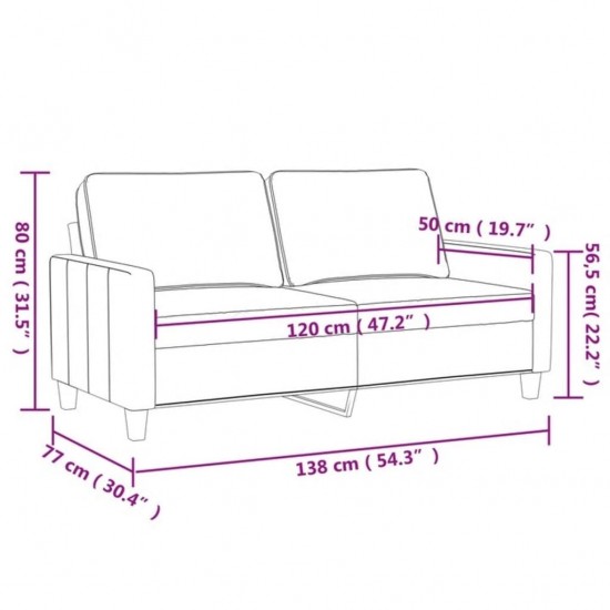 Chesterfield dvivietė sofa, dirbtinė oda, juoda