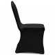 Kėdžių užvalkalai, 12vnt., juodos spalvos, įtempiami (2x241198)
