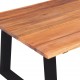 Kavos staliukas, masyvi akacijos mediena, 110x60x40 cm