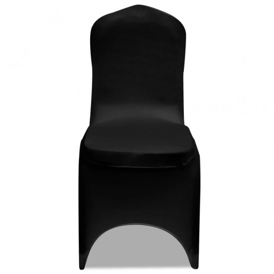 Kėdžių užvalkalai, 24vnt., juodos spalvos, įtempiami (4x241198)