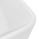 Prabangus praustuvas, matinis baltas, 41x30x12cm, keramika