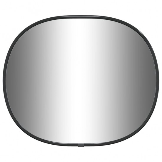 Sieninis veidrodis, juodos spalvos, 30x25cm