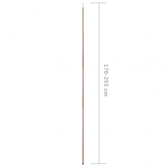 Teleskopiniai palapinės strypai, 2vnt., 170-255cm, plienas