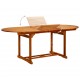 Sodo stalas, 200x100x75 cm, akacijos medienos masyvas