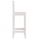 Baro kėdės, 2vnt., baltos, 40x41,5x112cm, pušies masyvas