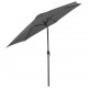 Lauko skėtis su metaliniu stulpu, 300 cm, antracito spalvos