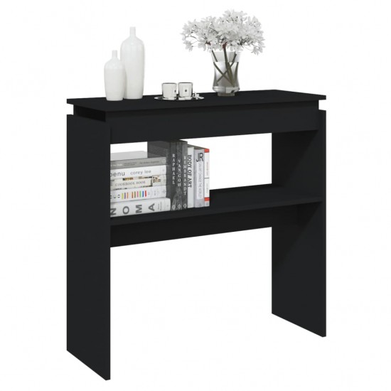 Konsolinis staliukas, juodos spalvos, 80x30x80cm, MDP