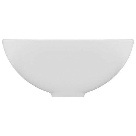 Prabangus praustuvas, matinis baltas, 32,5x14cm, keramika