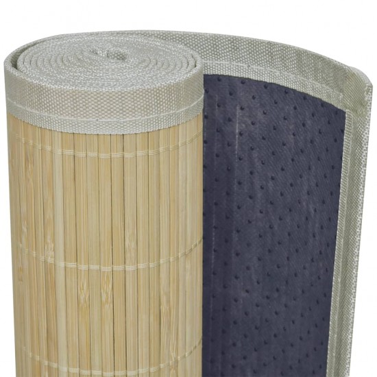 Bambukinis kilimas, 100x160 cm, natūralios spalvos