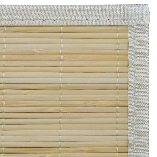 Bambukinis kilimas, 100x160 cm, natūralios spalvos