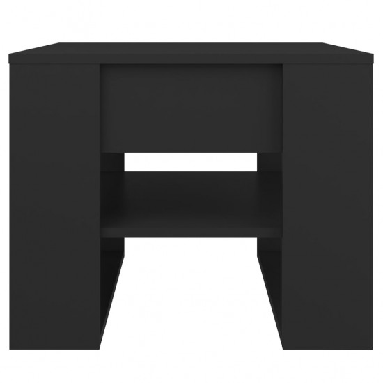 Kavos staliukas, juodas, 55,5x55x45cm, apdirbta mediena