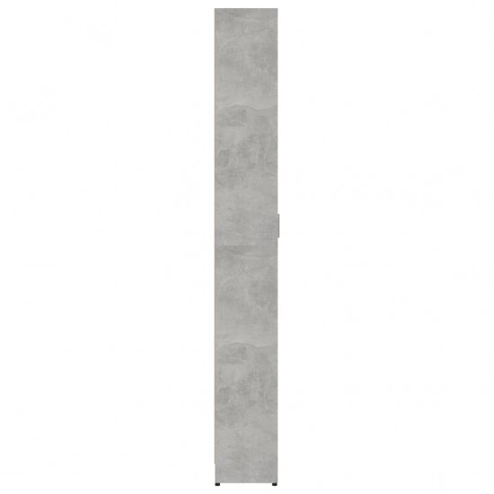 Koridoriaus drabužių spinta, betono pilka, 55x25x189cm, MDP