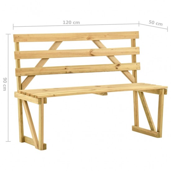 Sodo suoliukas, 120cm, impregnuota pušies mediena