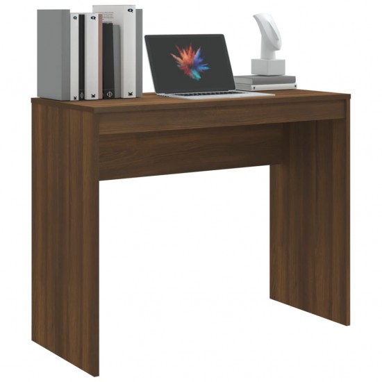 Rašomasis stalas, rudos ąžuolo spalvos, 90x40x72cm, mediena