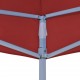 Proginės palapinės stogas, tamsiai raudonas, 3x3m, 270 g/m²