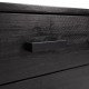 Komoda su stalčiais, juoda, 75x35x70cm, pušies medienos masyvas