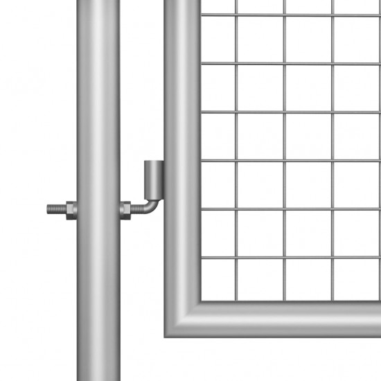 Sodo vartai, sidabrinės sp., 105x175cm, galvanizuotas plienas