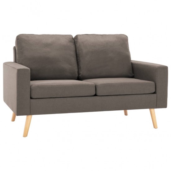 Dvivietė sofa, taupe spalvos, audinys