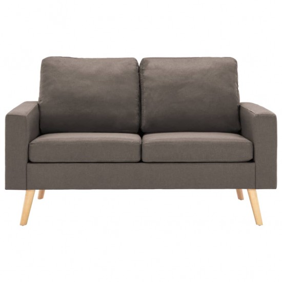 Dvivietė sofa, taupe spalvos, audinys