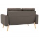 Dvivietė sofa, taupe spalvos, audinys