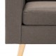 Dvivietė sofa, taupe spalvos, audinys