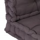 Grindų/paletės pagalvėlės, 2vnt., antracito spalvos, medvilnė