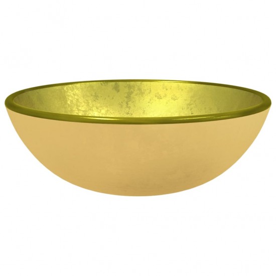 Praustuvas, auksinės spalvos, 35x12cm, grūdintas stiklas