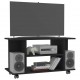 TV spintelė su ratukais, juodos spalvos, 80x40x40 cm, MDP