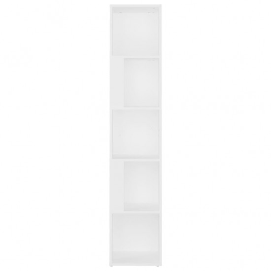 Kampinė spintelė, baltos spalvos, 33x33x164,5cm, MDP