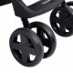 Vaikiškas vežimėlis 3-1, šviesiai pilkas/juodas, plienas