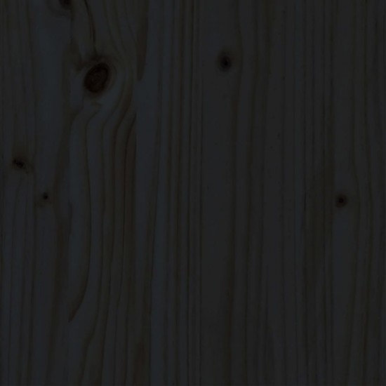 Lovos rėmas, juodas, 75x190cm, medienos masyvas, vienvietis