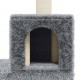 Draskyklė katėms su stovais iš sizalio, šviesiai pilka, 188cm