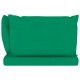 Dvivietė sodo sofa iš palečių su žaliomis pagalvėlėmis, pušis