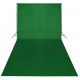 Medvilninis fonas, žalias, 600x300 cm, chroma key