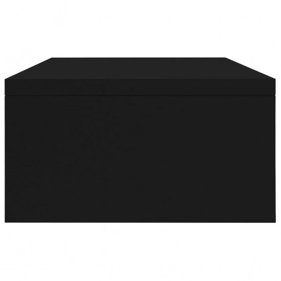 Monitoriaus stovas, juodos spalvos, 42x24x13 cm, MDP