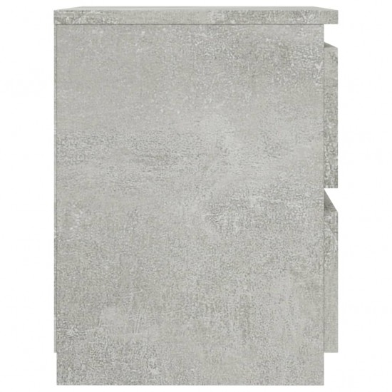 Naktinės spintelės, 2vnt., betono pilkos sp., 30x30x40cm, MDP