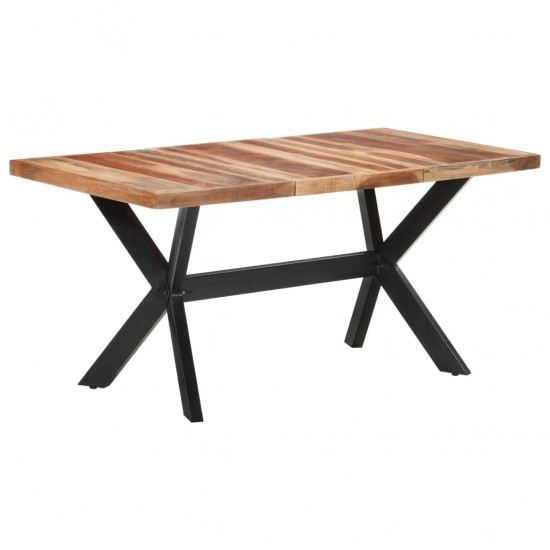 Valgomojo stalas, 160x80x75cm, mediena su medaus apdaila
