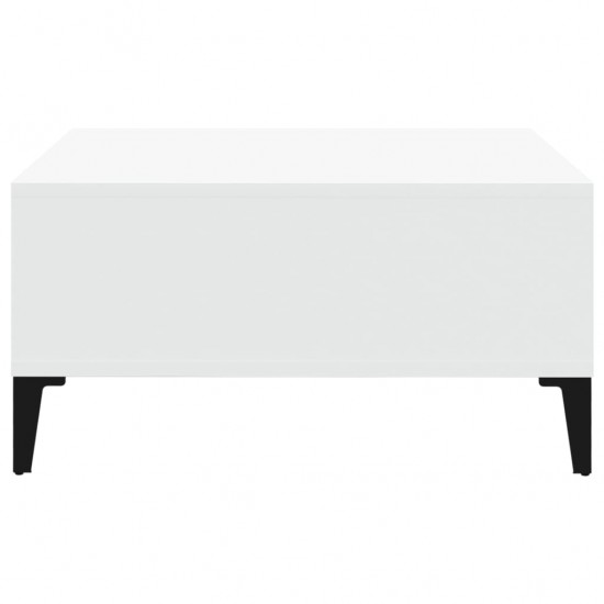 Kavos staliukas, baltos spalvos, 60x60x30cm, MDP