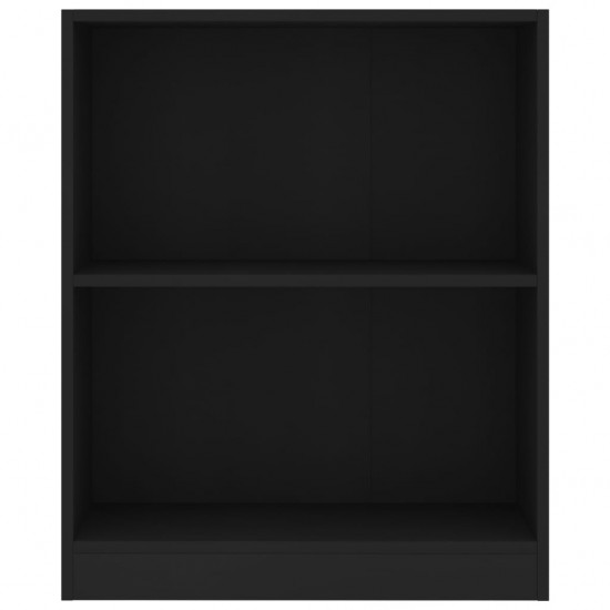 Lentyna knygoms, juodos spalvos, 60x24x74,5cm, mediena