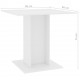 Valgomojo stalas, baltos spalvos, 80x80x75 cm, MDP