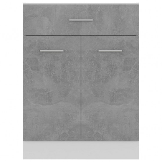 Apatinė spintelė su stalčiumi, betono pilka, 60x46x81,5cm, MDP