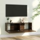 Sieninė televizoriaus spintelė, ąžuolo, 100x30x30 cm, mediena