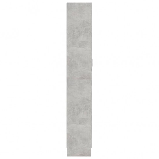 Vitrininė spintelė, betono pilka, 82,5x30,5x185,5cm, MDP