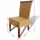 Valgomojo kėdės, 2vnt., rudos, natūralus ratanas