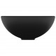 Prabangus praustuvas, matinis juodas, 32,5x14cm, keramika