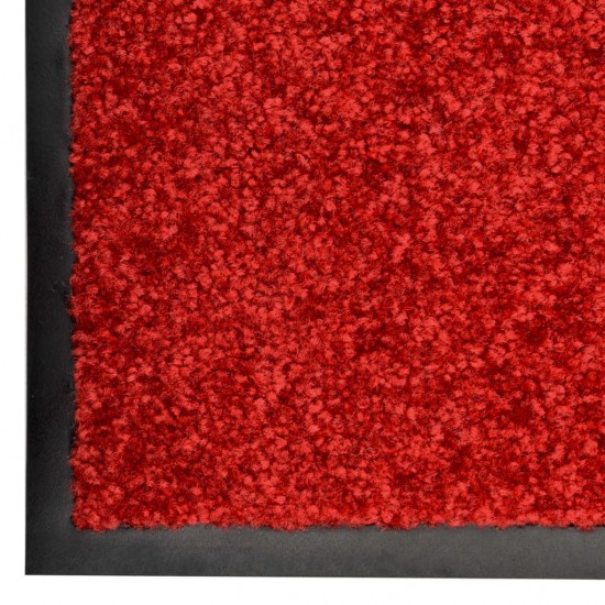 Durų kilimėlis, raudonos spalvos, 90x150cm, plaunamas