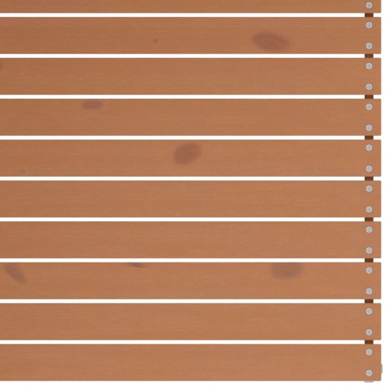 Kampinės sodo sofos, 2vnt., rudos, pušies medienos masyvas