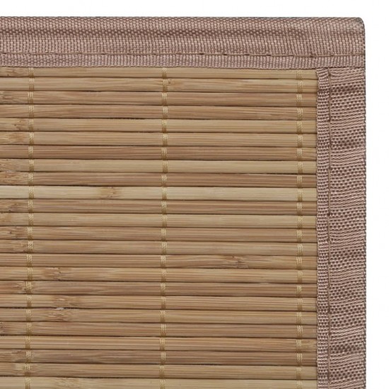 Bambukinis kilimas, 100x160 cm, rudas
