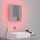 Veidrodinė vonios spintelė su LED, betono, 40x12x45cm, akrilas