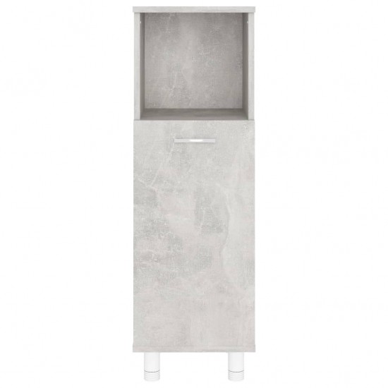 Vonios kambario spintelė, betono pilka, 30x30x95cm, MDP